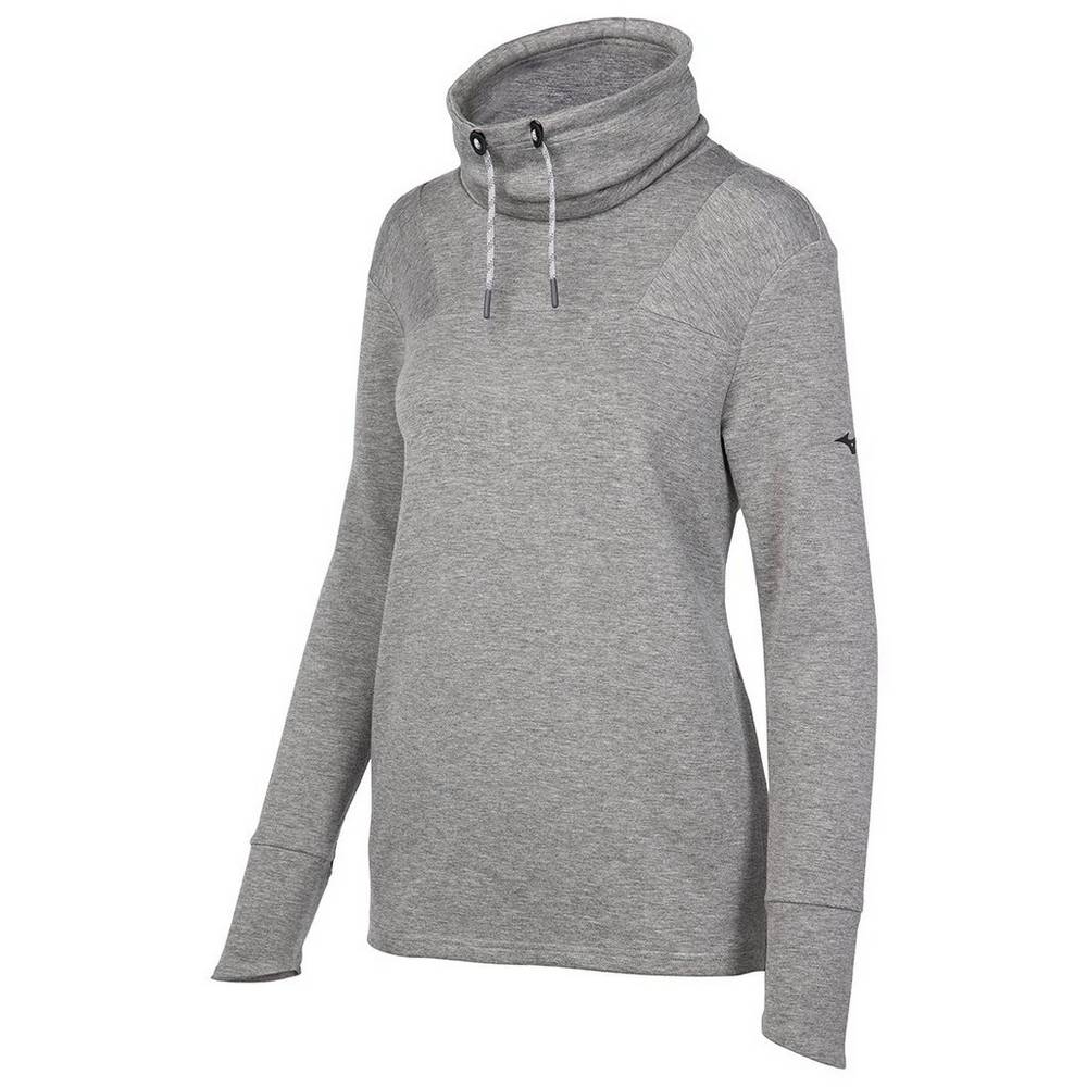 Pullover Mizuno April Ross Funnel Neck Mujer Gris Ofertas VHPN-02163